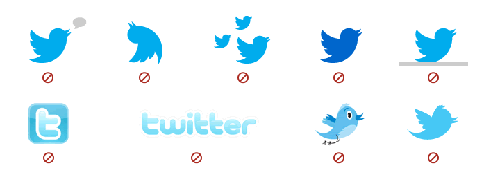 Twitter bird usage guidelines
