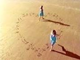 'Beach' hearts sequence